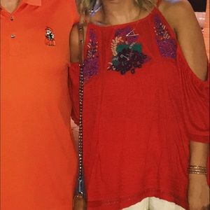 Free People Cold Shoulder Top